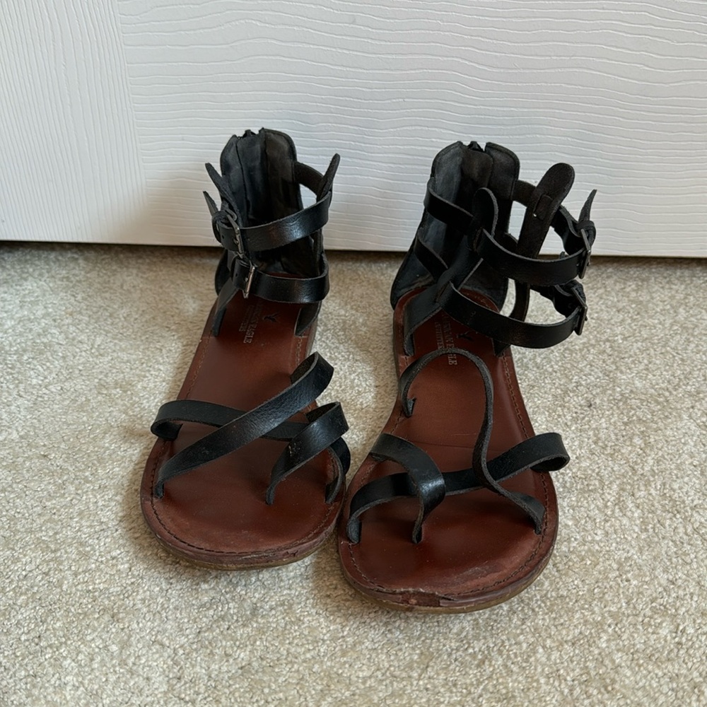Black Strapy Sandals